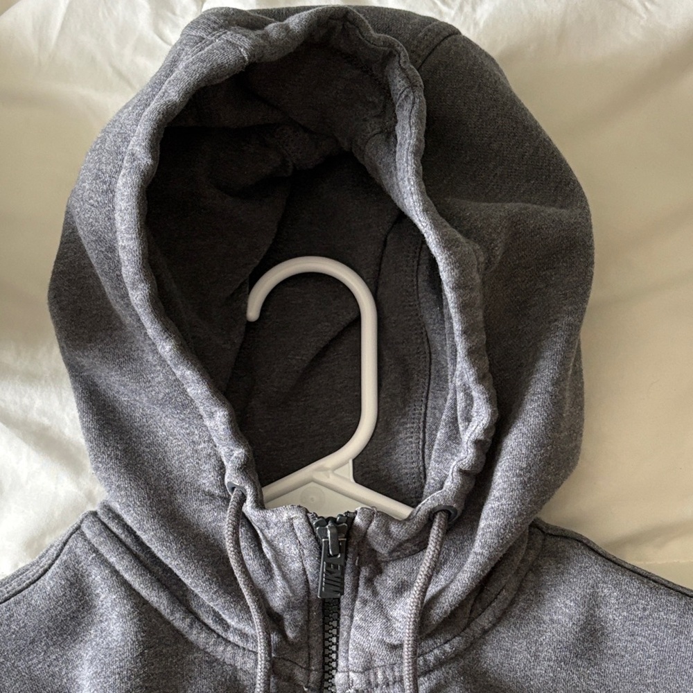Nike Charcoal Full-Zip Hoodie Medium - Picture 2 of 2